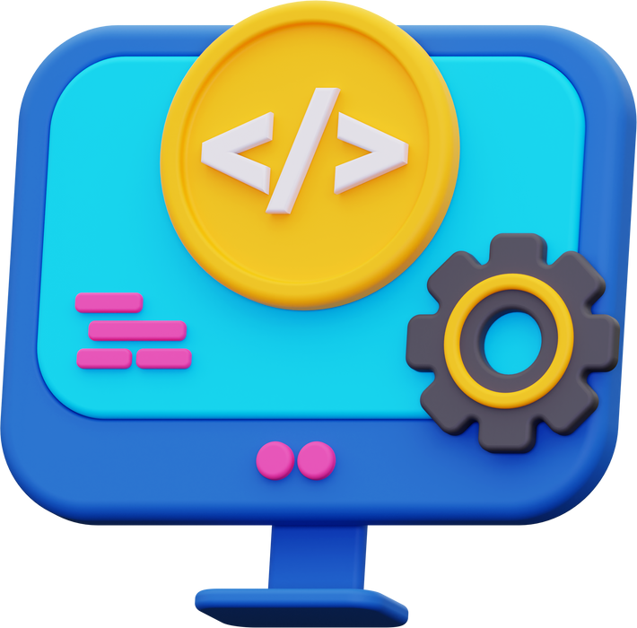 3d web development icon